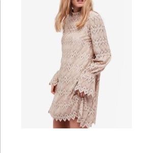 Free people Simone bell sleeves lace dress